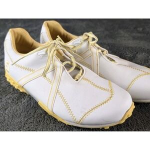 FJ FootJoy M Project Women's Golf Shoes White Purple Spikeless Hybrid Size 7.5 M